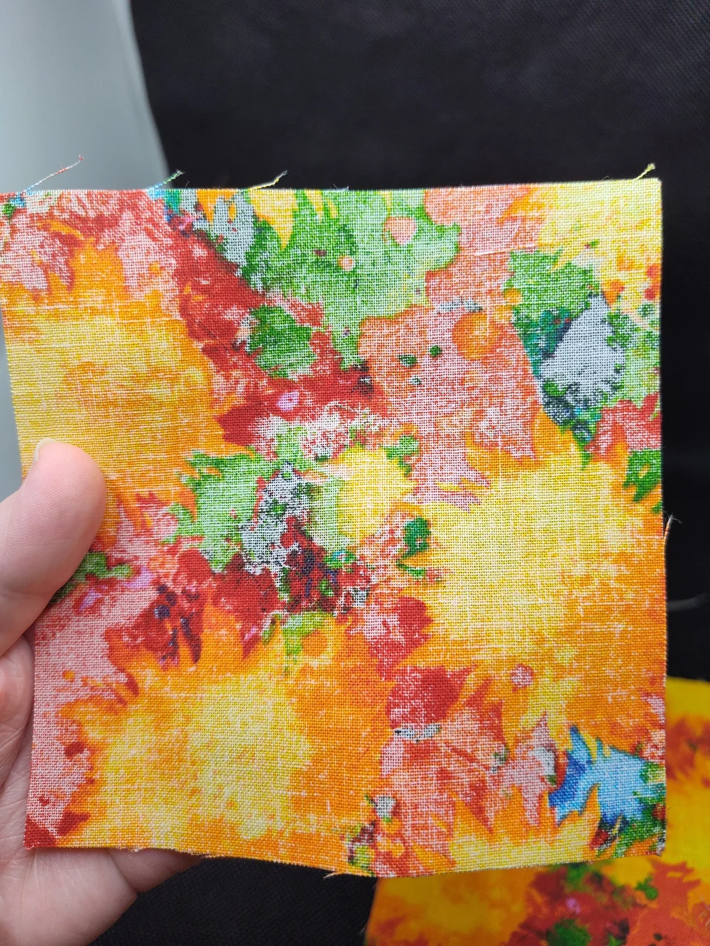 4.50 INCH Sunburst Cotton Fabric SQUARES